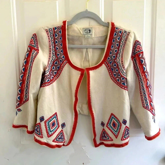 LUCKY BRAND Women’s Jackets SZ Small Embroidered and Beaded Irving & Fine - Picture 2 of 9